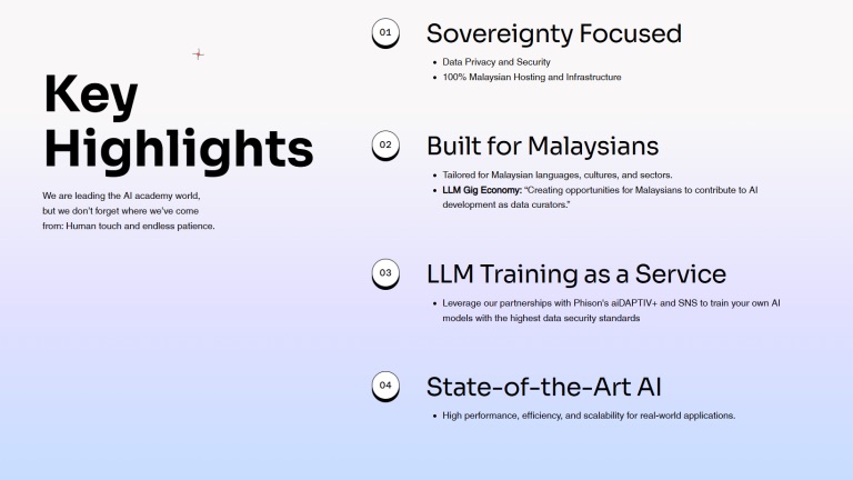 Merdeka LLM sovereign AI platform