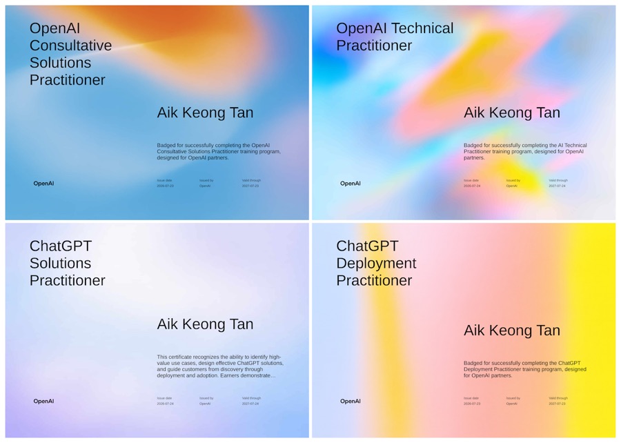 OpenAI Practitioner Certificates