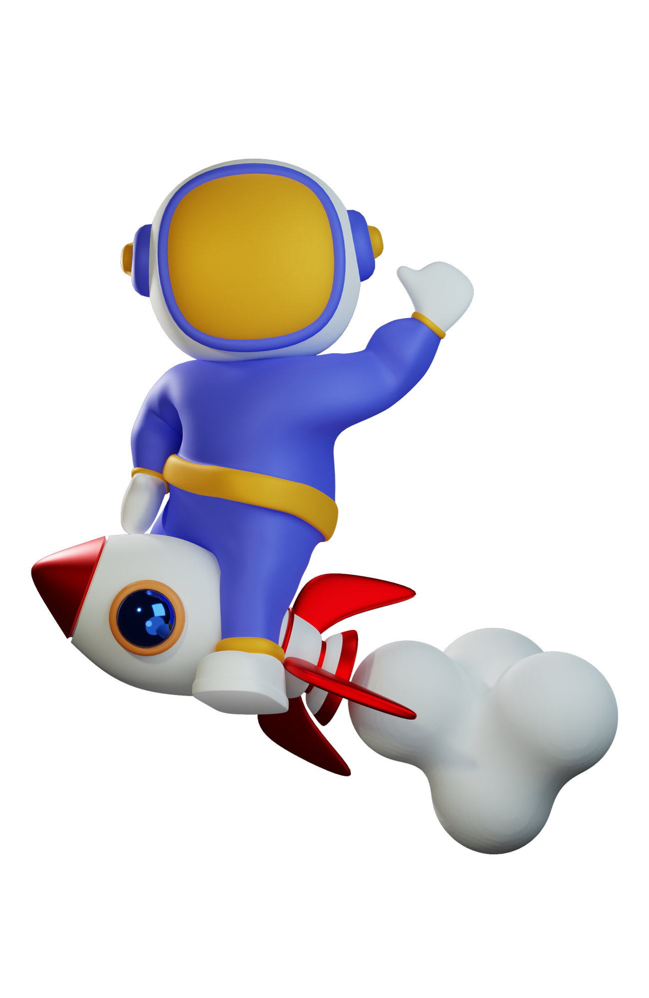 astronaut-riding-rocket